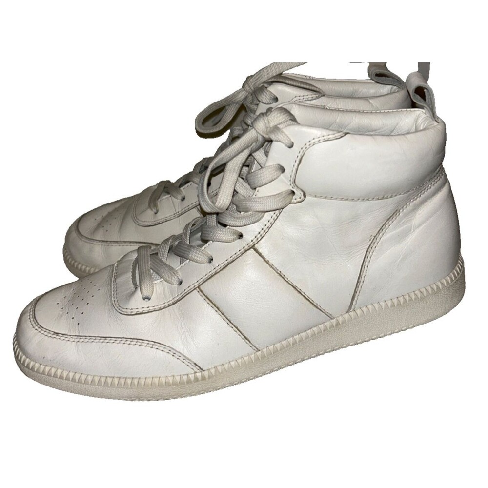 ZIMMERMANN Women’s White Genuine Leather Sneakers Size 40/ 9 US White High Top